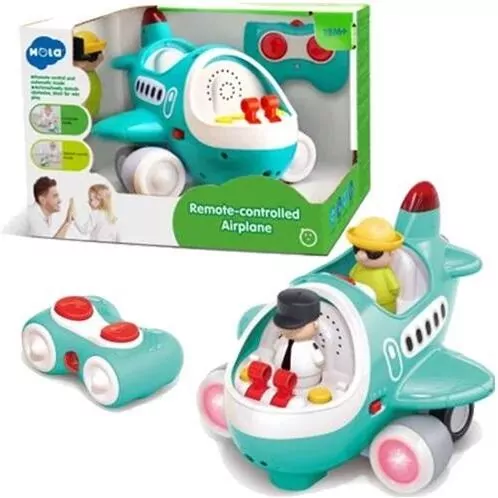 Samolot R/C z dźwiękiem światłem napęd + 2 figurki - tantis.pl