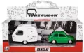 Fiat 126p + przyczepa Niewiadów Kemping zielony - tantis.pl