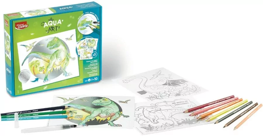 Obrazy akwarelowe Dinozaury Aqua Art CREATIV - tantis.pl