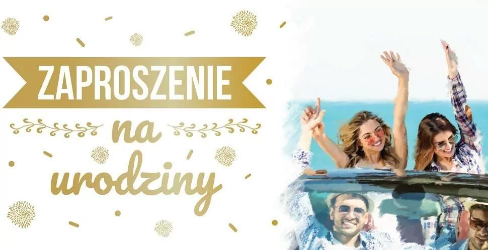 Zaproszenie Urodziny. Z123 (10 szt.) - tantis.pl