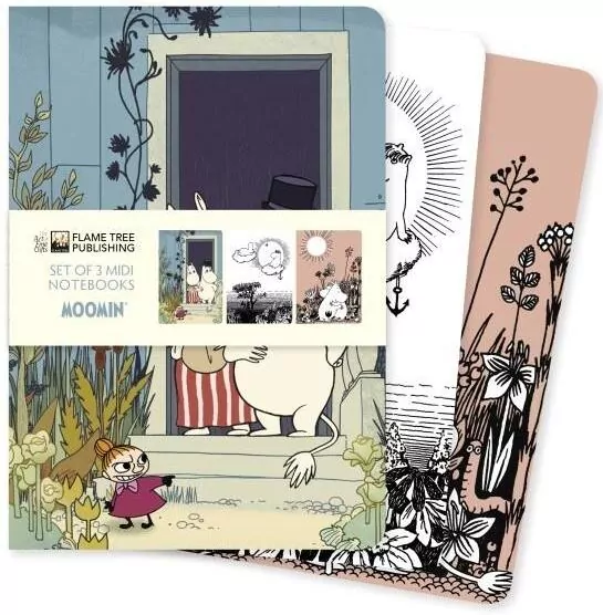 Zestaw 3 notatników MIDI Muminki - tantis.pl