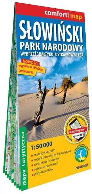 Słowiński Park Narodowy. Wybrzeże Bałtyku. Mapa turystyczna 1:50 000 - tantis.pl