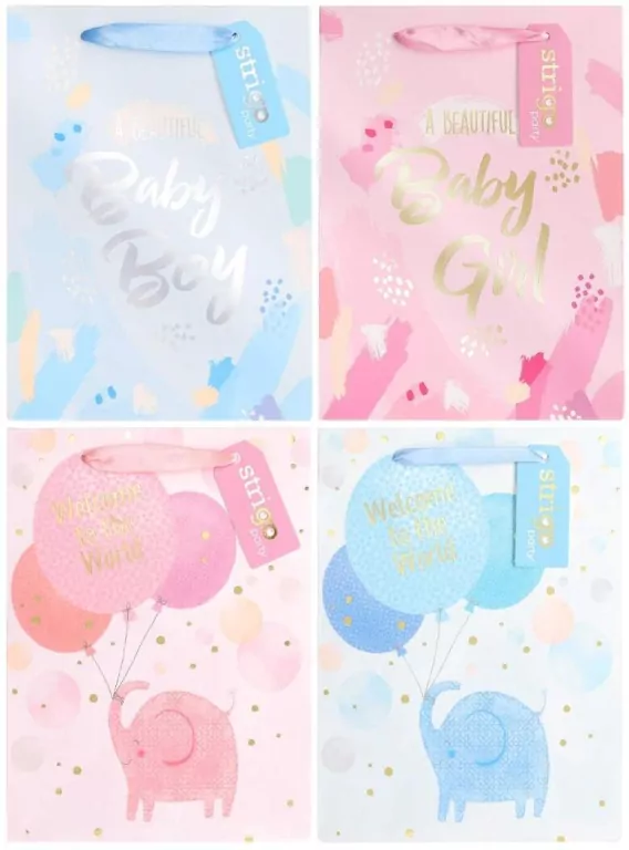 Torba prezentowa Party 18x23x10cm mix STRIGO - tantis.pl