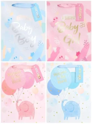 Torba prezentowa Party 18x23x10cm mix STRIGO