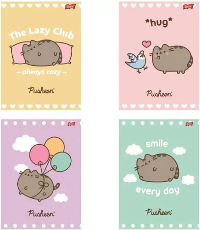 Zeszyt Pusheen. A5/32K linia. 15 sztuk - tantis.pl