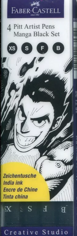Pitt Artist Pens Manga Black Set - tantis.pl
