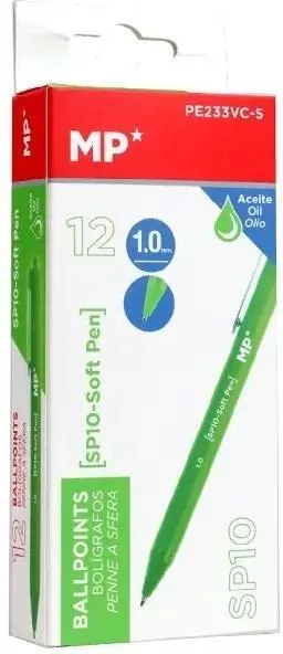 Długopis olejowy 1,0mm jasnozielony (12szt) - tantis.pl