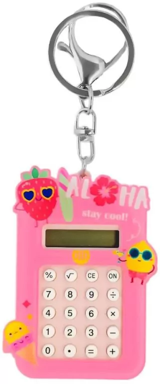 Brelok kalkulator akrylowy truskawka - tantis.pl