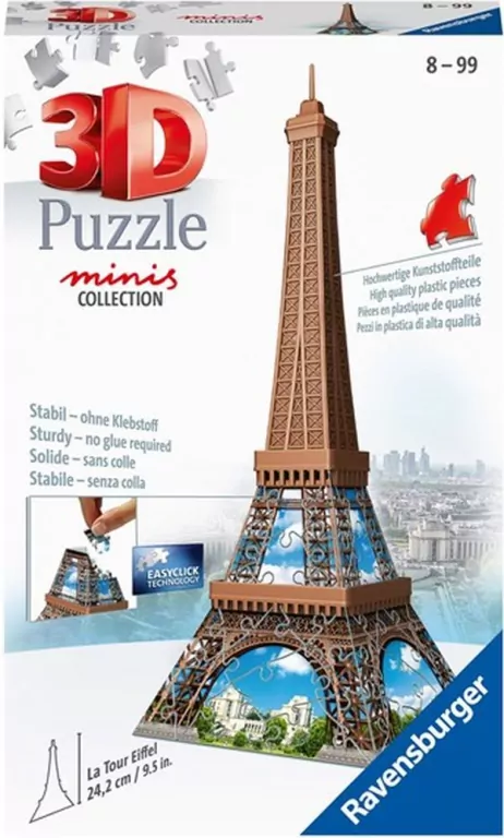 Puzzle 3D. Mini budynki: Wieża Eiffel - tantis.pl