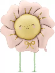 Balon foliowy Kwiatek różowy 104x104cm