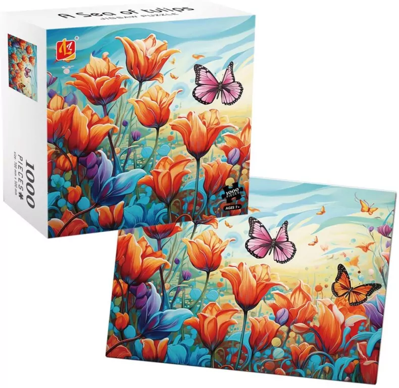 Puzzle 1000 Tulipany - tantis.pl