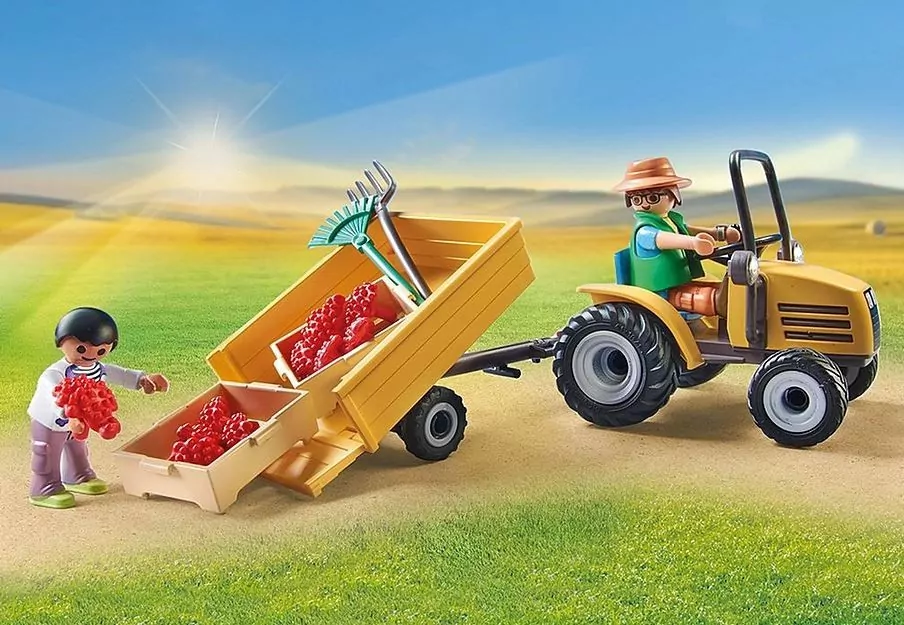 Traktor z przyczepą i zbiornikiem na wodę. Country 71442 - tantis.pl