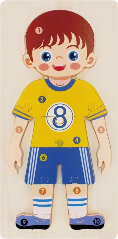 Układanka drewniana. Chłopiec. Mega creative 523413 - tantis.pl