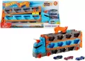 Hot Wheels Wyścigowy transporter 2w1 + 3 auta - tantis.pl