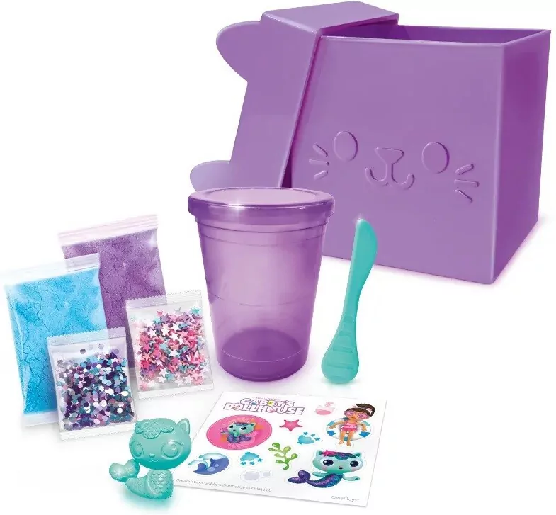 Epee. Koci Domek Gabi Kocie pudełko z niespodzianką. Fioletowe, Slime masa 600738 - tantis.pl