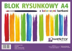 Blok rysunkowy A4/16K kolorowy