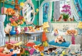 Puzzle 1500. Crazy Pet Bath - tantis.pl