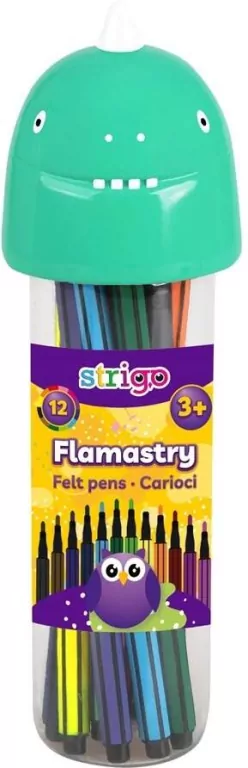 Flamastry. Dinozaur. 12 kolorów - tantis.pl