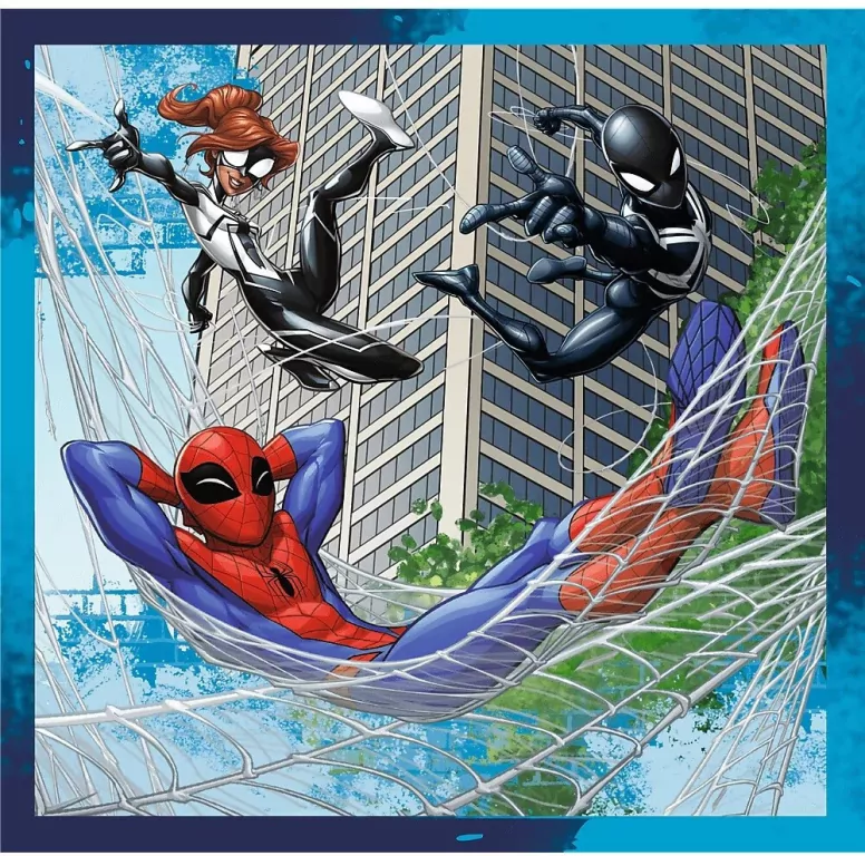 Puzzle 3w1. Pajęczy przyjaciele. Disney Marvel Spiderman. 34874 - tantis.pl