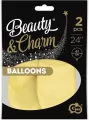 Balony Beauty&Charm makaronowe waniliowe 61cm 2szt - tantis.pl