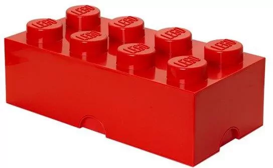 LEGO(R) pojemnik klocek ósemka czerwony - tantis.pl