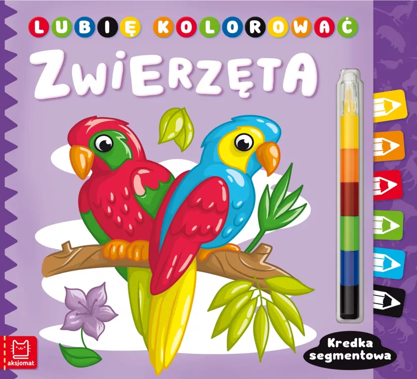 Lubię kolorować. Zwierzęta. Kredka segmentowa - tantis.pl