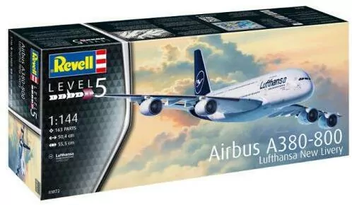 Airbus A380-800. Lufthansa New Livery Revell. Samolot 1:144 - tantis.pl