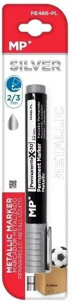 Marker permanentny 2,0/3,0mm srebrny - tantis.pl