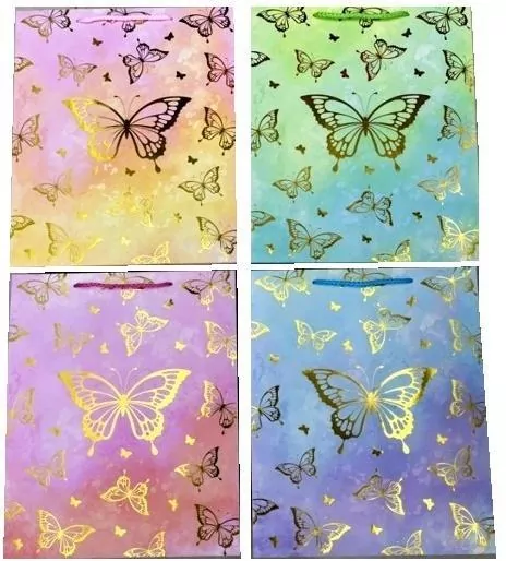 Torebka prezentowa M Motyle mix - tantis.pl