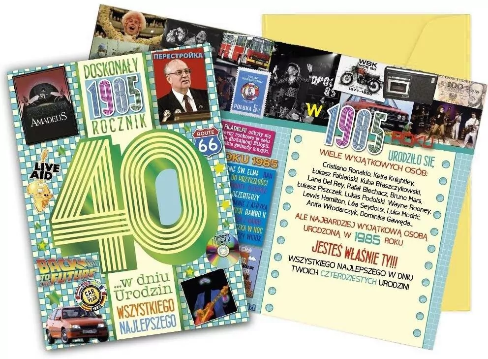 Karnet Urodziny 40 - tantis.pl