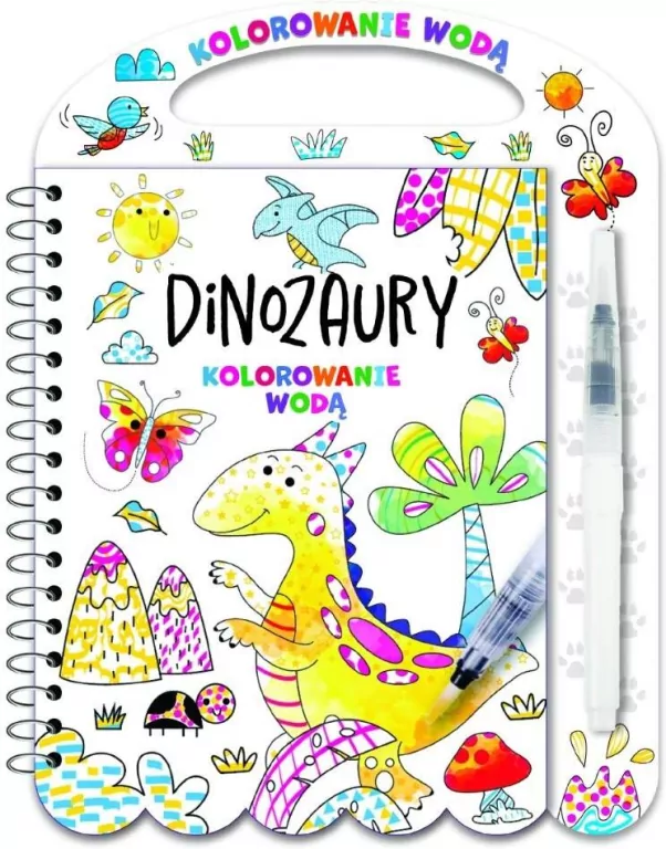 Kolorowanie wodą. Dinozaury - tantis.pl