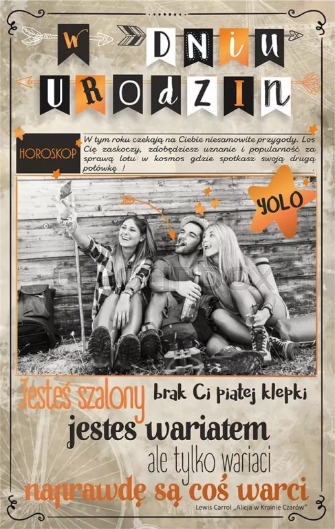 Kartka okolicznościowa. Urodziny. U37 - tantis.pl