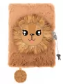 Pamiętnik z kłódką 3D włochacz LION A5, 96 kartek - tantis.pl