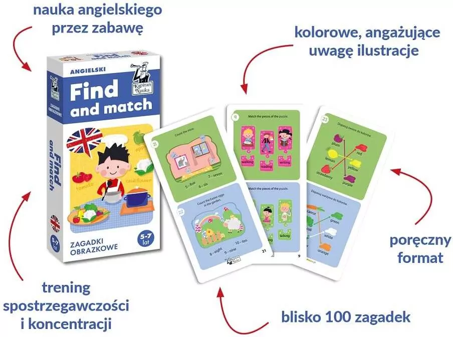 Find and match. Kapitan Nauka - tantis.pl