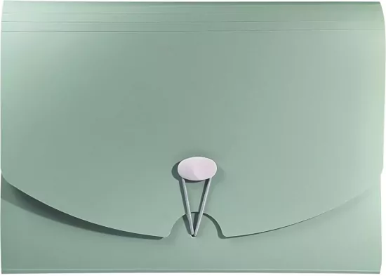 Teczka harmonijkowa A4 PP zieleń morandi