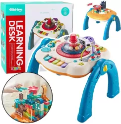 Stolik interaktywny 2w1 niebieski