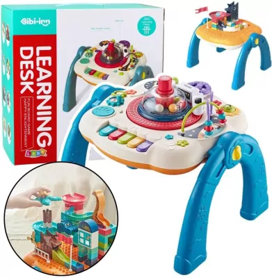 Stolik interaktywny 2w1 niebieski