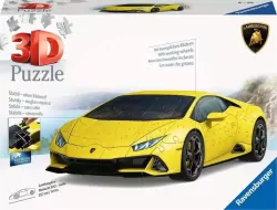 Ravensburger. Puzzle 3D Pojazdy: Lamborghini Huracn Evo Giallo