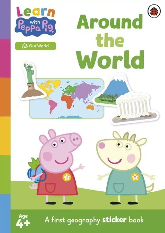 Learn with Peppa: Around the World sticker activity book - tantis.pl