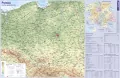 Podkładka na biurko. Mapa Polski fizyczna - tantis.pl