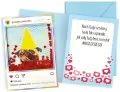 Karnet B6 konfetti. Urodziny mops - tantis.pl