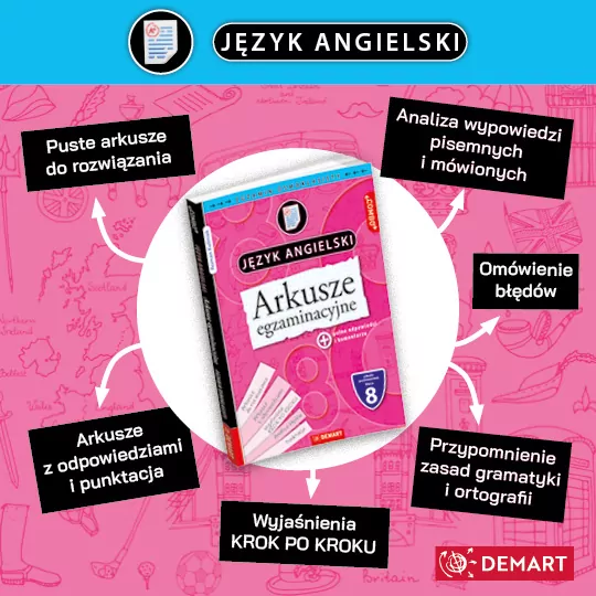 Arkusze egzaminacyjne J. angielski dla 8-klasisty - tantis.pl