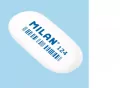 Gumka syntetyczna owalna (24szt) MILAN - tantis.pl