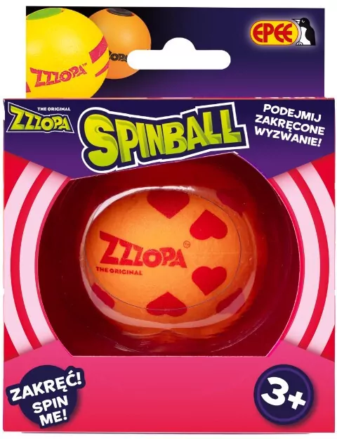 EP Spinball - Zakręcona zabawa, pomarańczowa piłeczka - tantis.pl