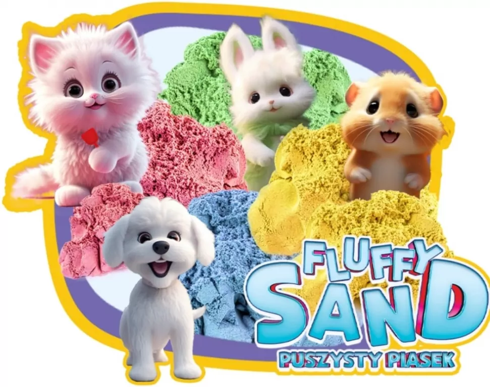 Fluffy Sand 2x70g różowy/zielony TUBAN - tantis.pl