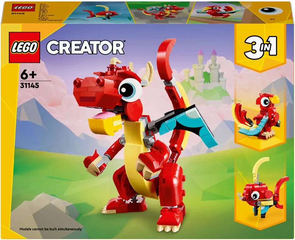 LEGO® Creator. Czerwony smok 31145 - tantis.pl