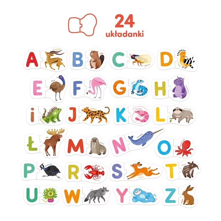 CzuCzu. Puzzle do pary. Literki - tantis.pl