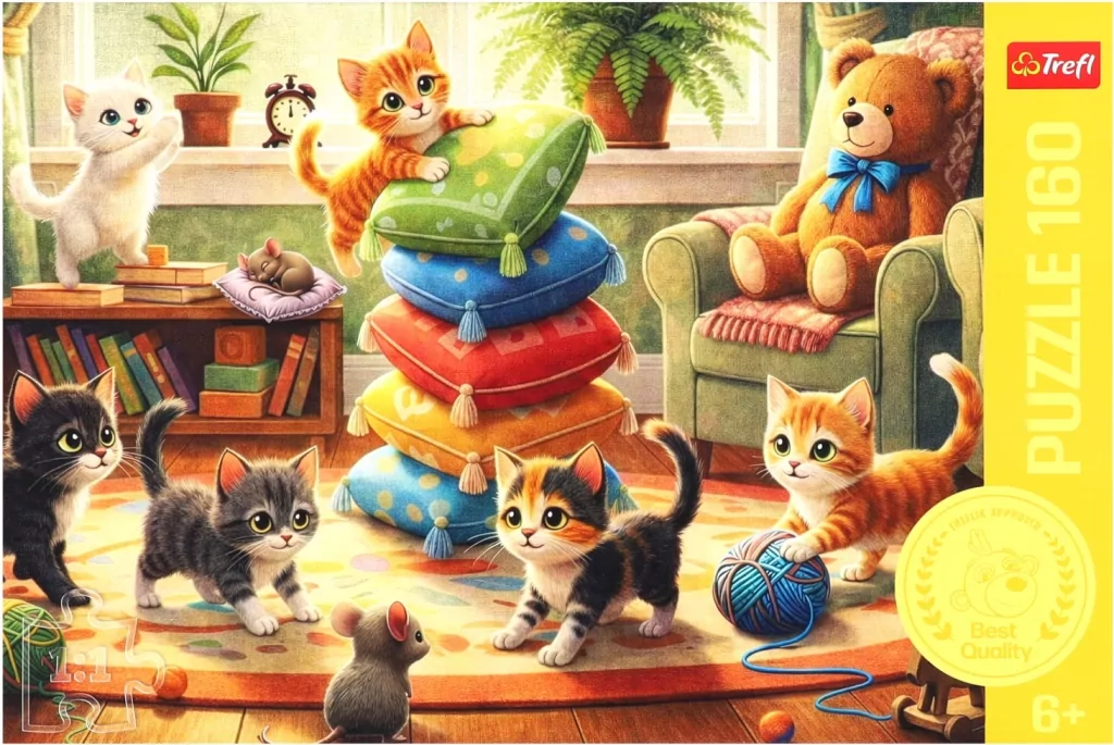 Puzzle 160 Kocie psoty TREFL - tantis.pl