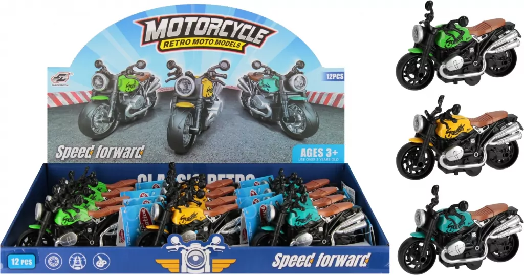 MOTOCYKL P/B 13CM MIX3 MC DISP 12/144/288 - tantis.pl