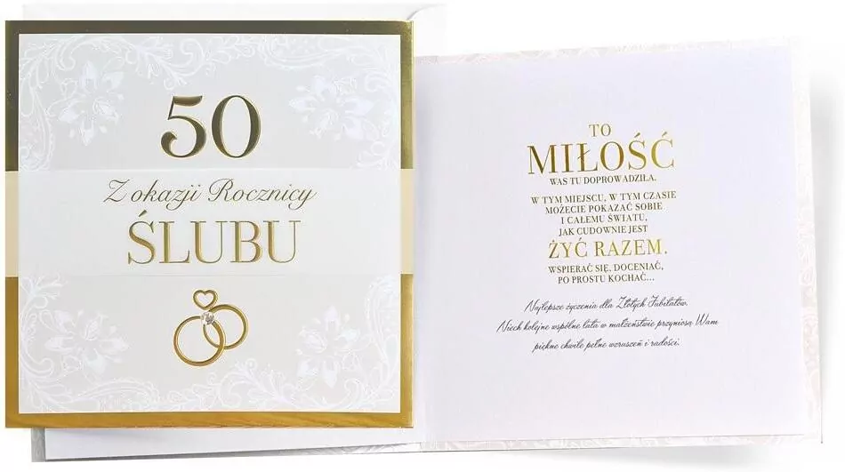 Karnet Primus Rocznica ślubu 50 - tantis.pl